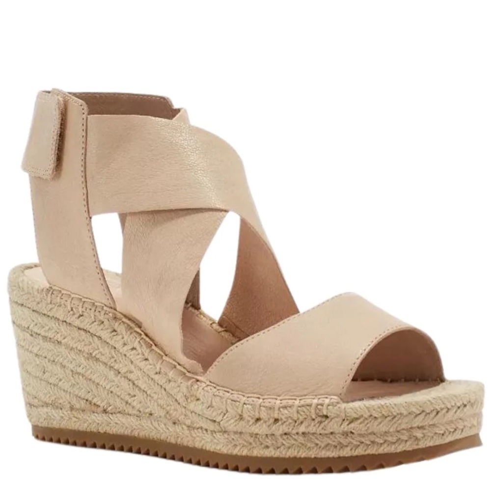 Eileen Fisher Willow Espadrille Cream Color Size 8 1/2